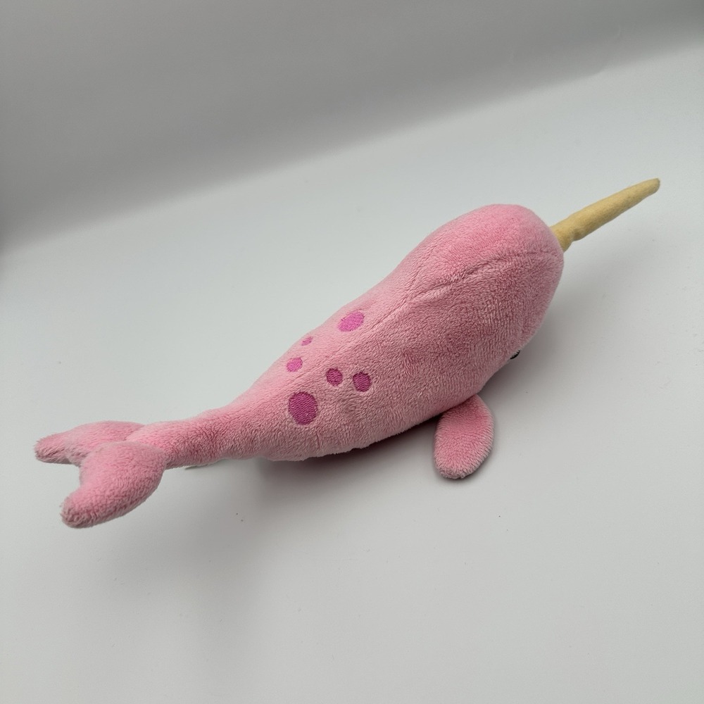 Douglas Pink Narwhal Plush Stuffed Animal 13 Inch Soft Whale Unicorn Sea Toy - Picture 4 of 10